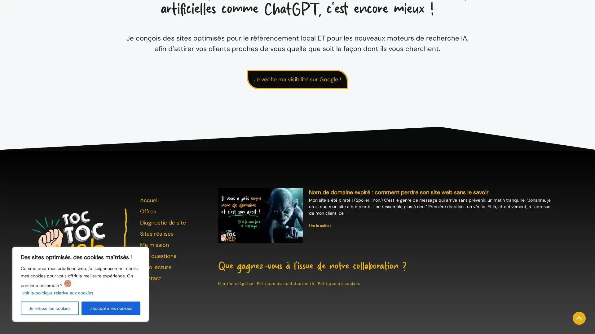Capture d'écran de https://toctocweb.fr/
